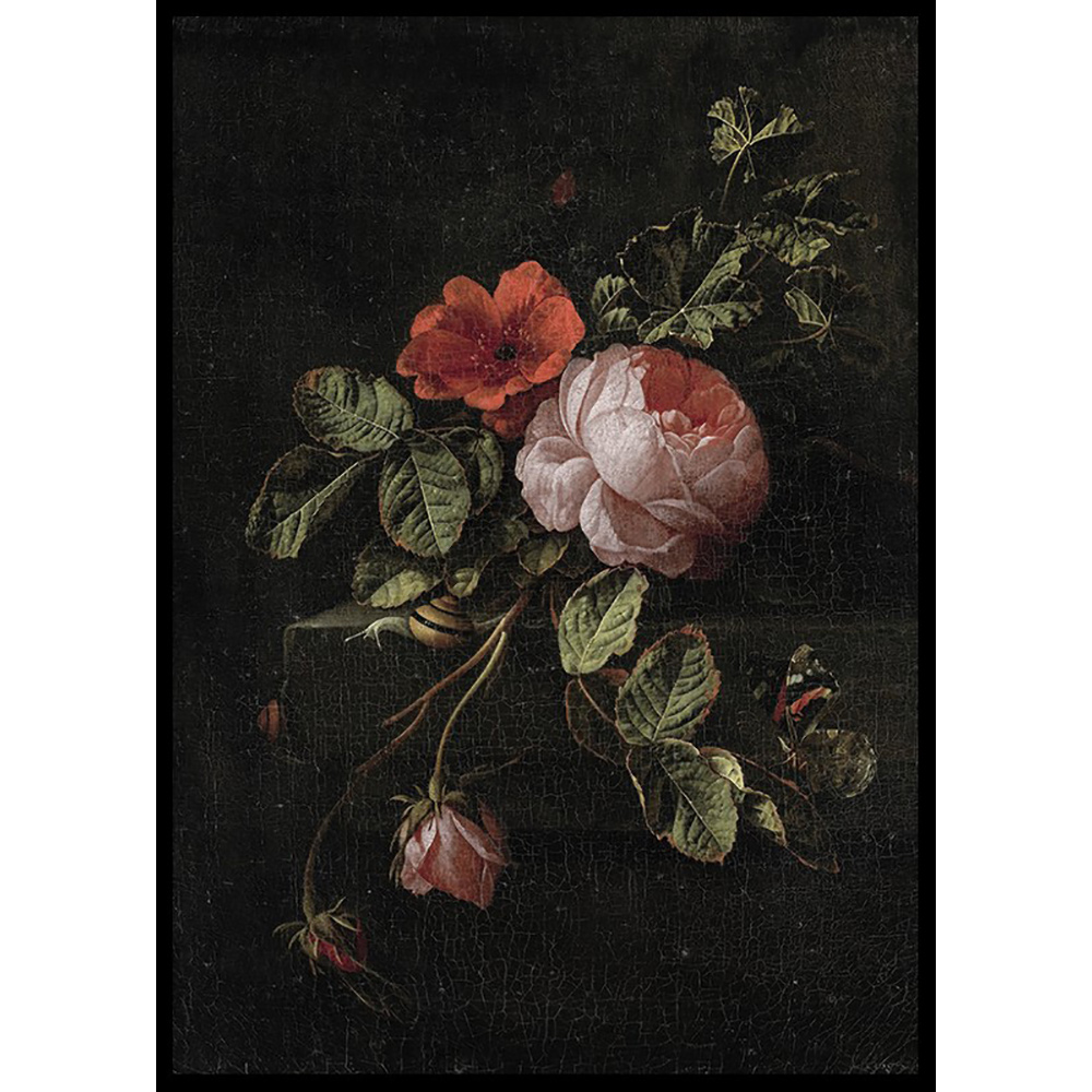 Poster Gallerix Stilleven Met Rozen By Elias Van Den Broeck