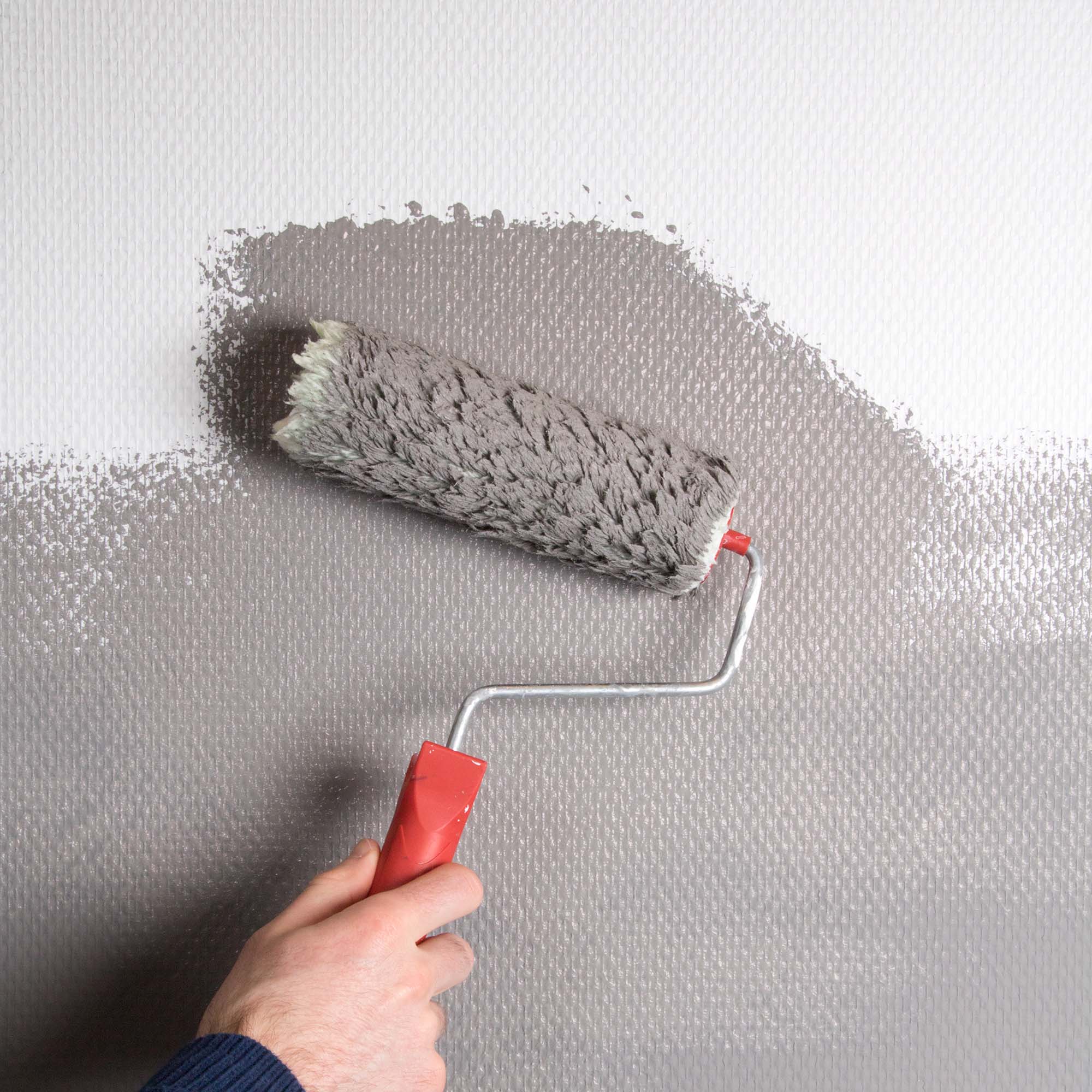 Tapet Fresco Förgrundad Glasfiberväv Rauten Vit 50 m 119g/m2