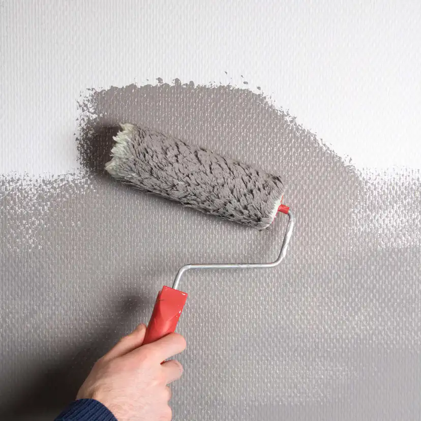 Tapet Fresco Förgrundad Glasfiberväv Rauten Vit 50 m 119g/m2