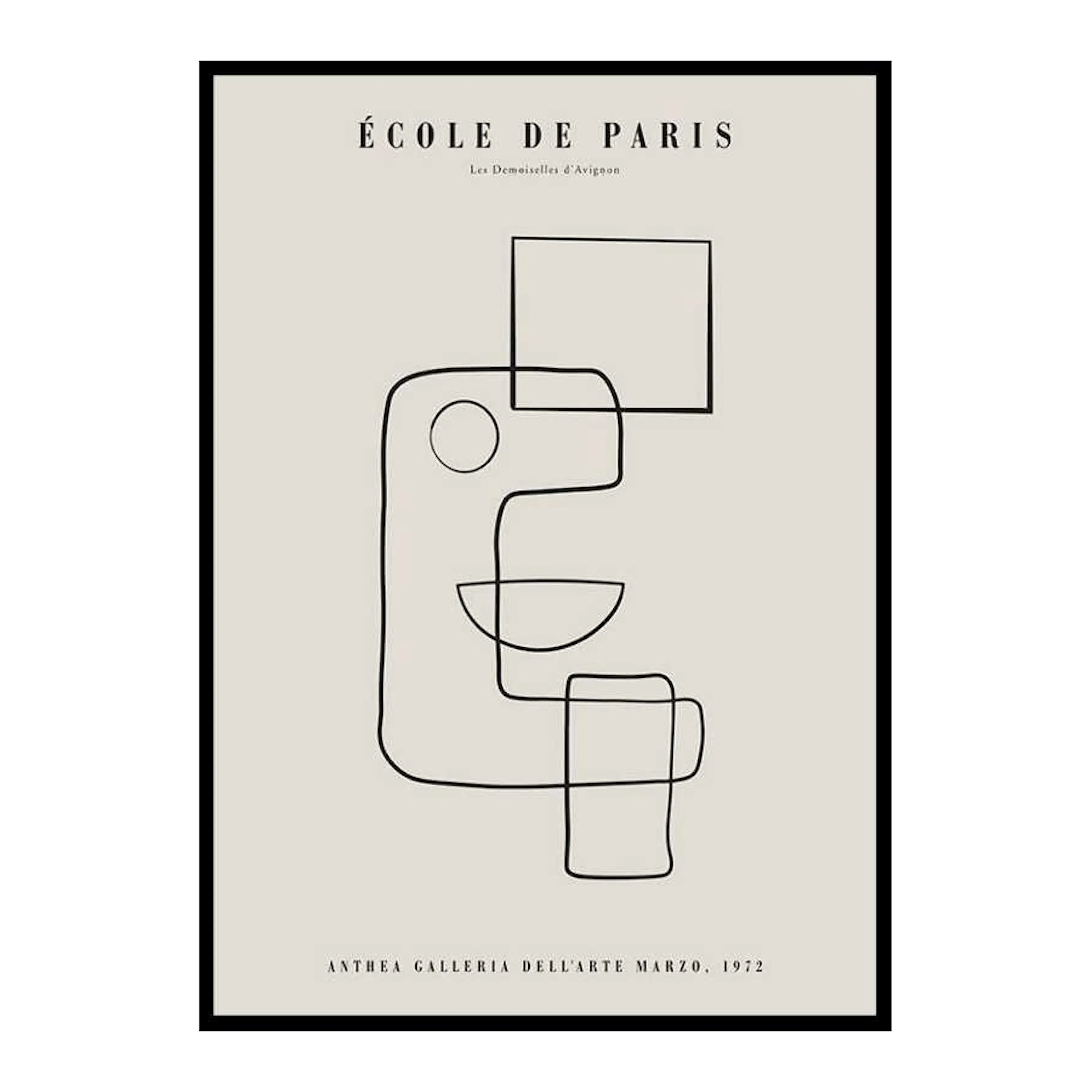 Picasso Cubisme Et Lignes 50x70 cm
