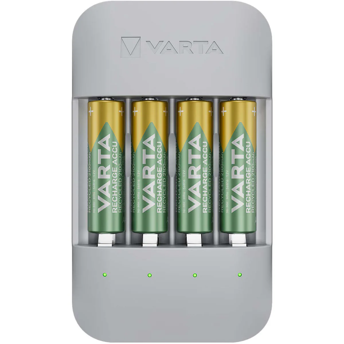 Batterikit Varta Eco Charger Pro Recycled Inkl. 4x AA 2100 mAh