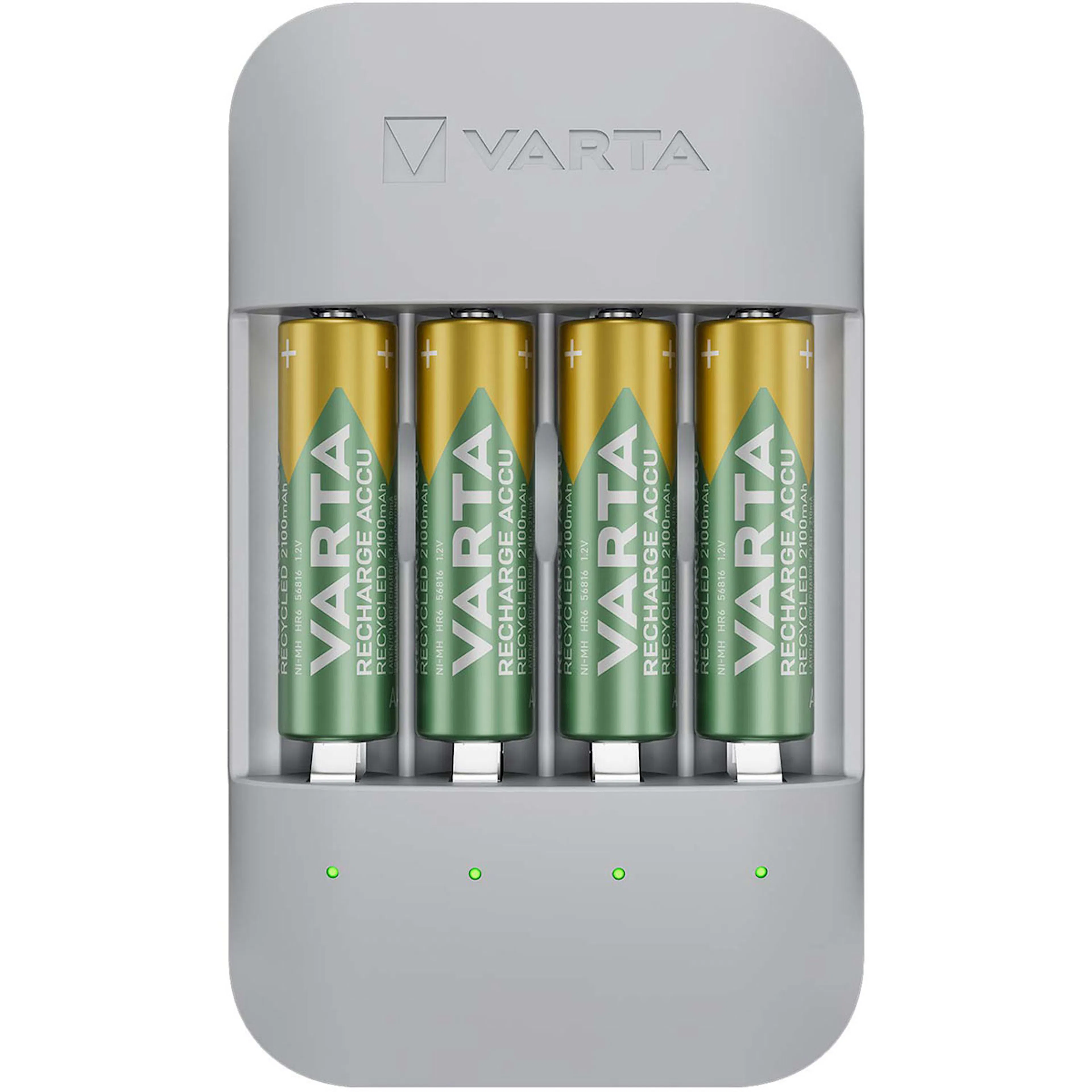 Batterikit Varta Eco Charger Pro Recycled Inkl. 4x AA 2100 mAh