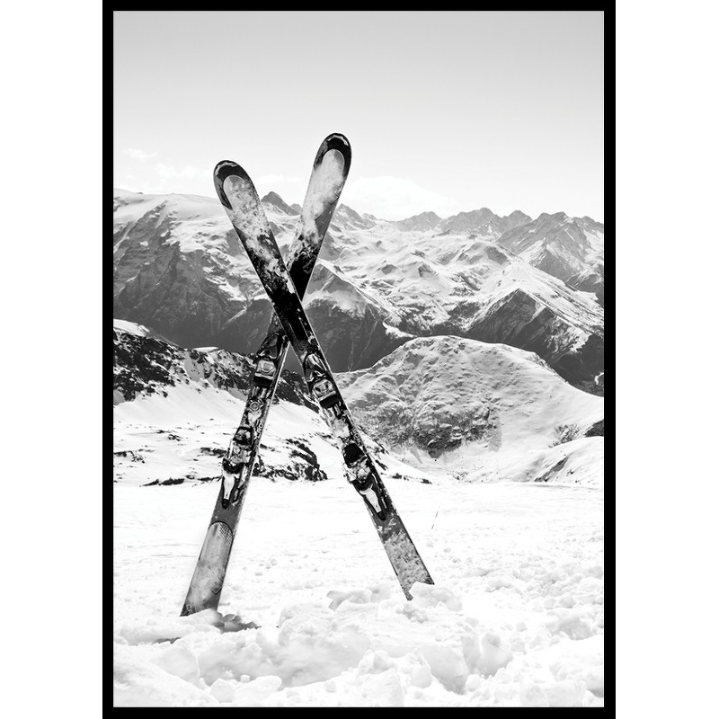 Poster Gallerix Crossed Skis
