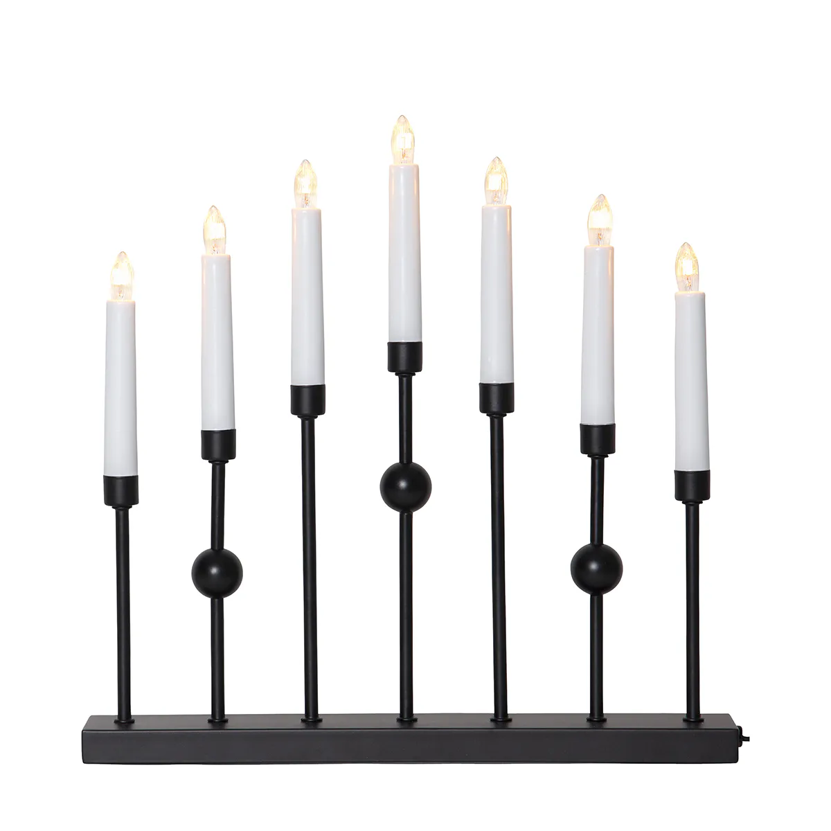 Ljusstake Gustavo 7-armad Black Black