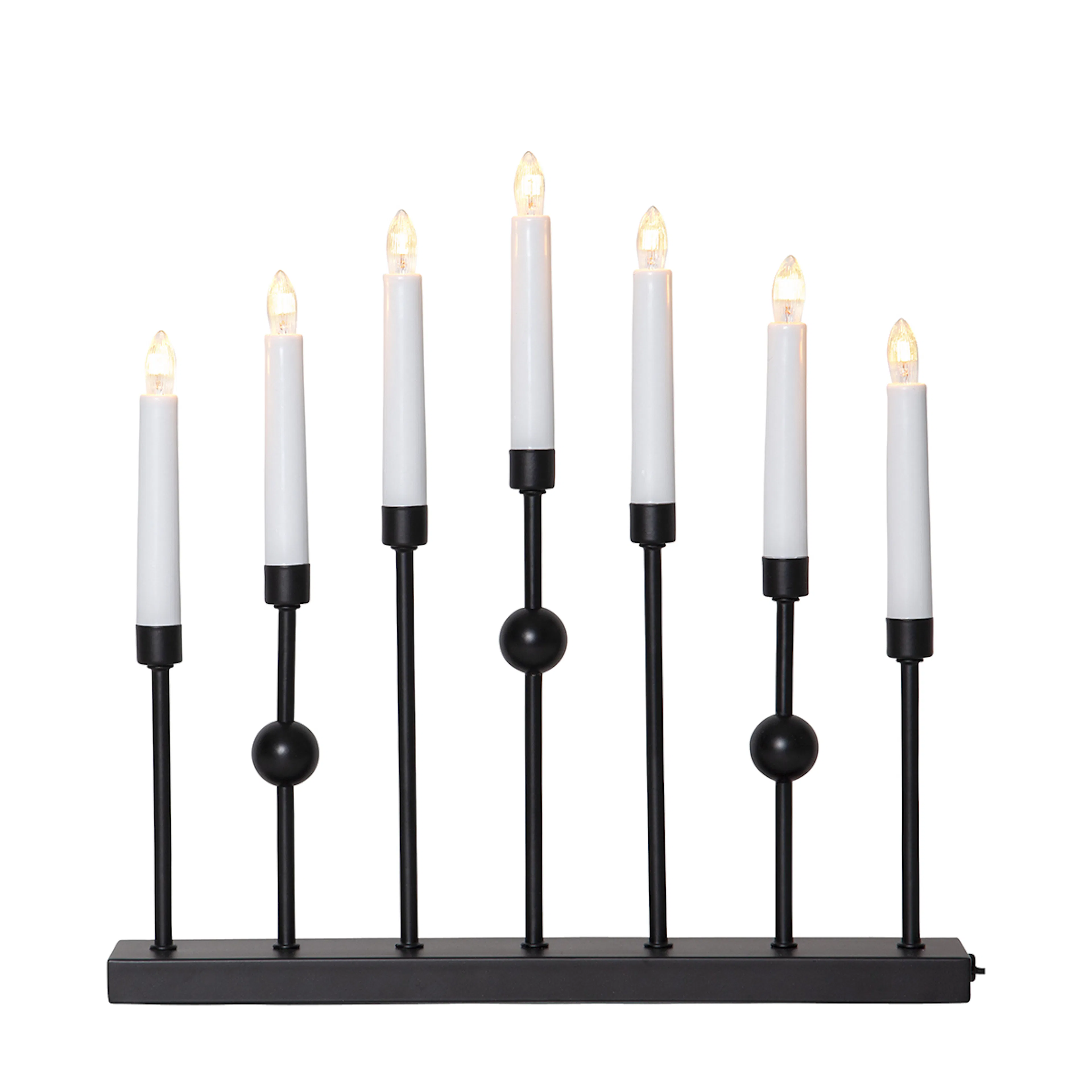 Ljusstake Gustavo 7-armad Black Black
