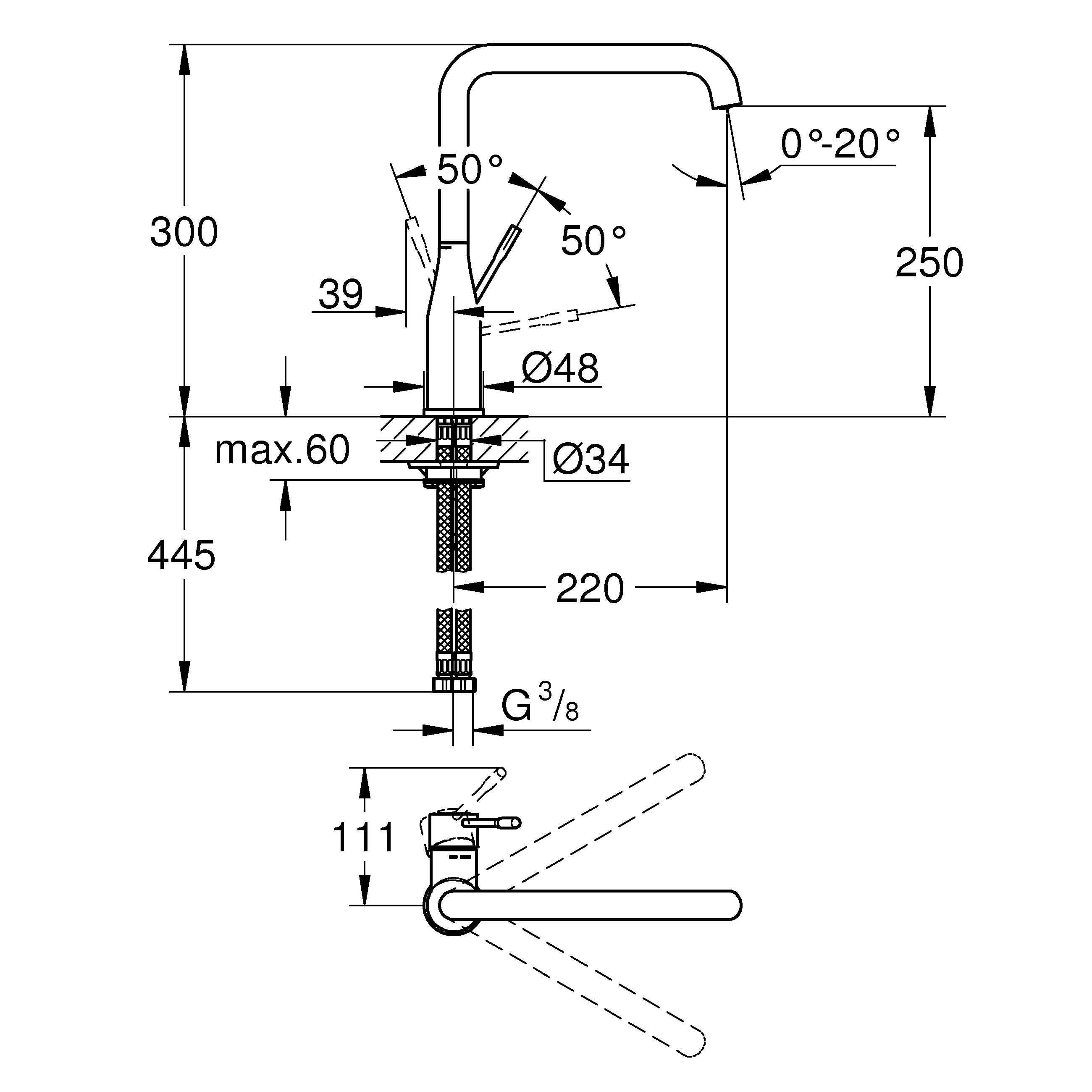 Köksblandare Grohe Essence 30269