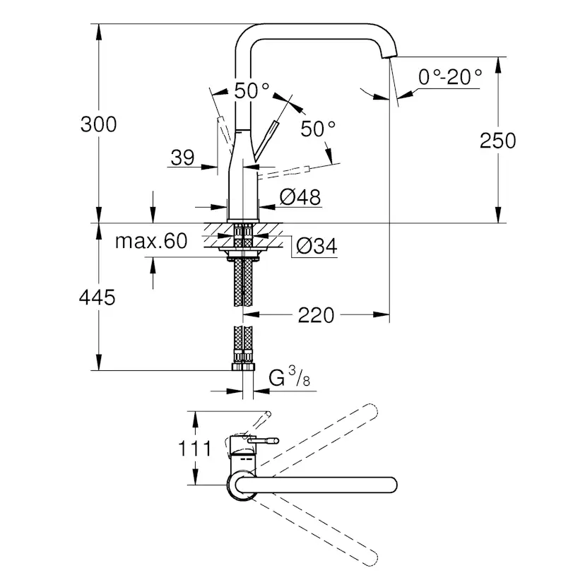 Köksblandare Grohe Essence 30269