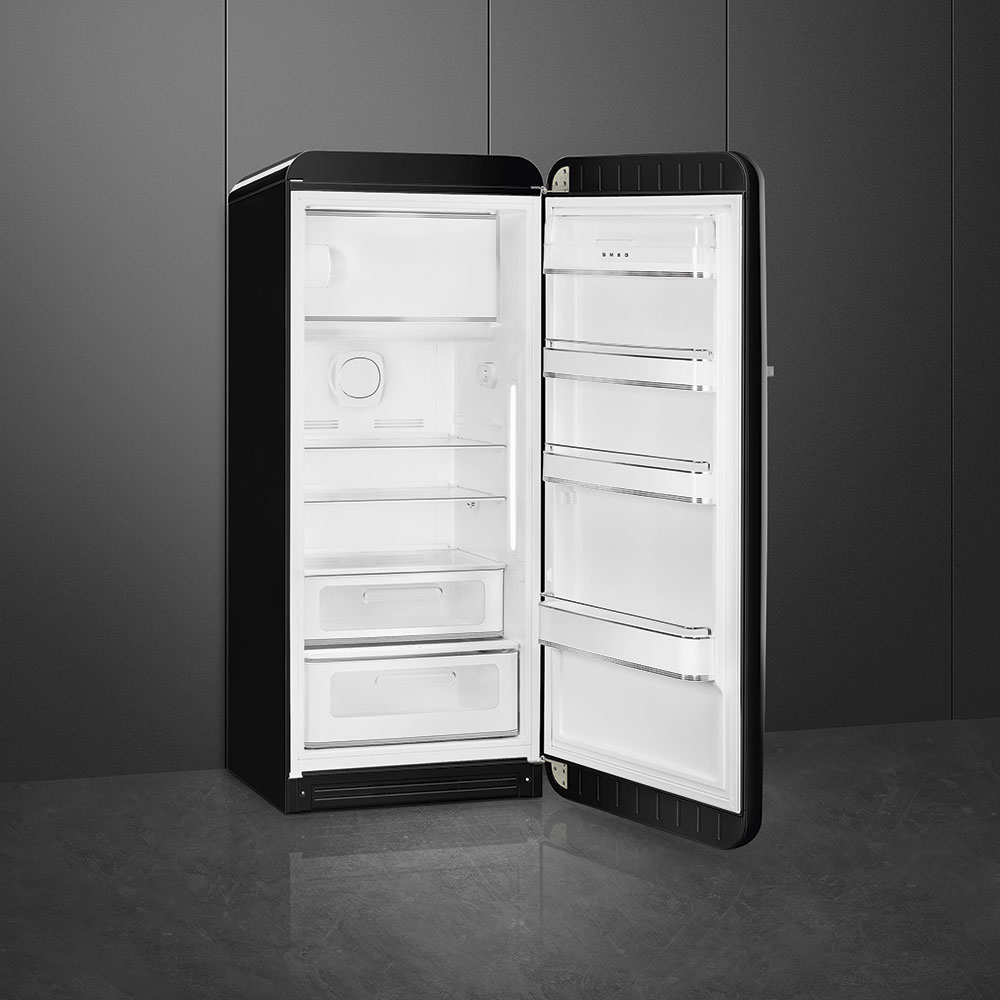 Kylskåp med frysfack Smeg FAB28RBL6 Svart 50's Style