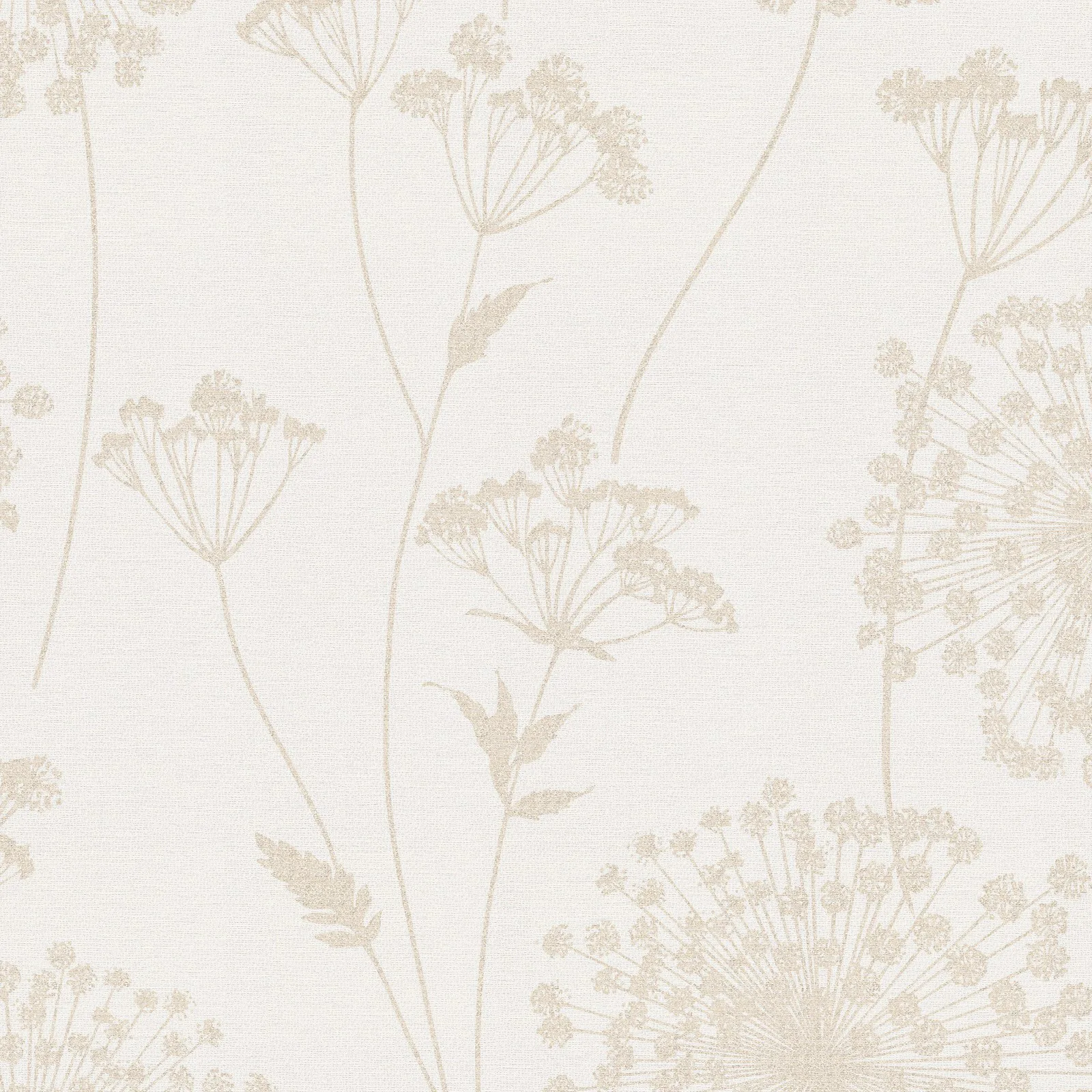 Tapet WOW Field Beige Blommor