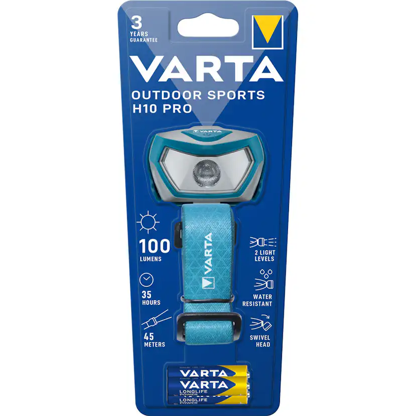Pannlampa Varta Outdoor Sports H10 Pro Pannlampa 100 lm