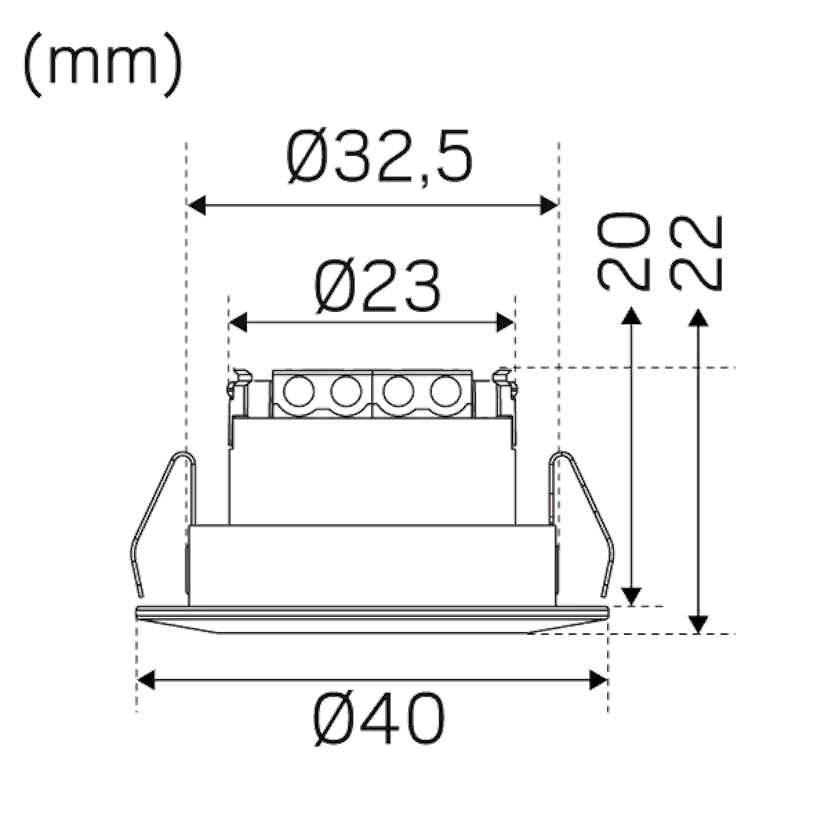 LED-minidownlight Hide-a-lite Core Smart Tilt 45°