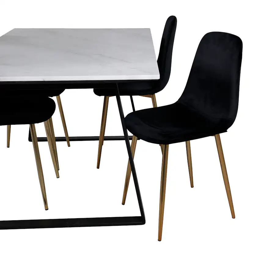 Matgrupp Venture Home Estelle med 4 Polar stolar