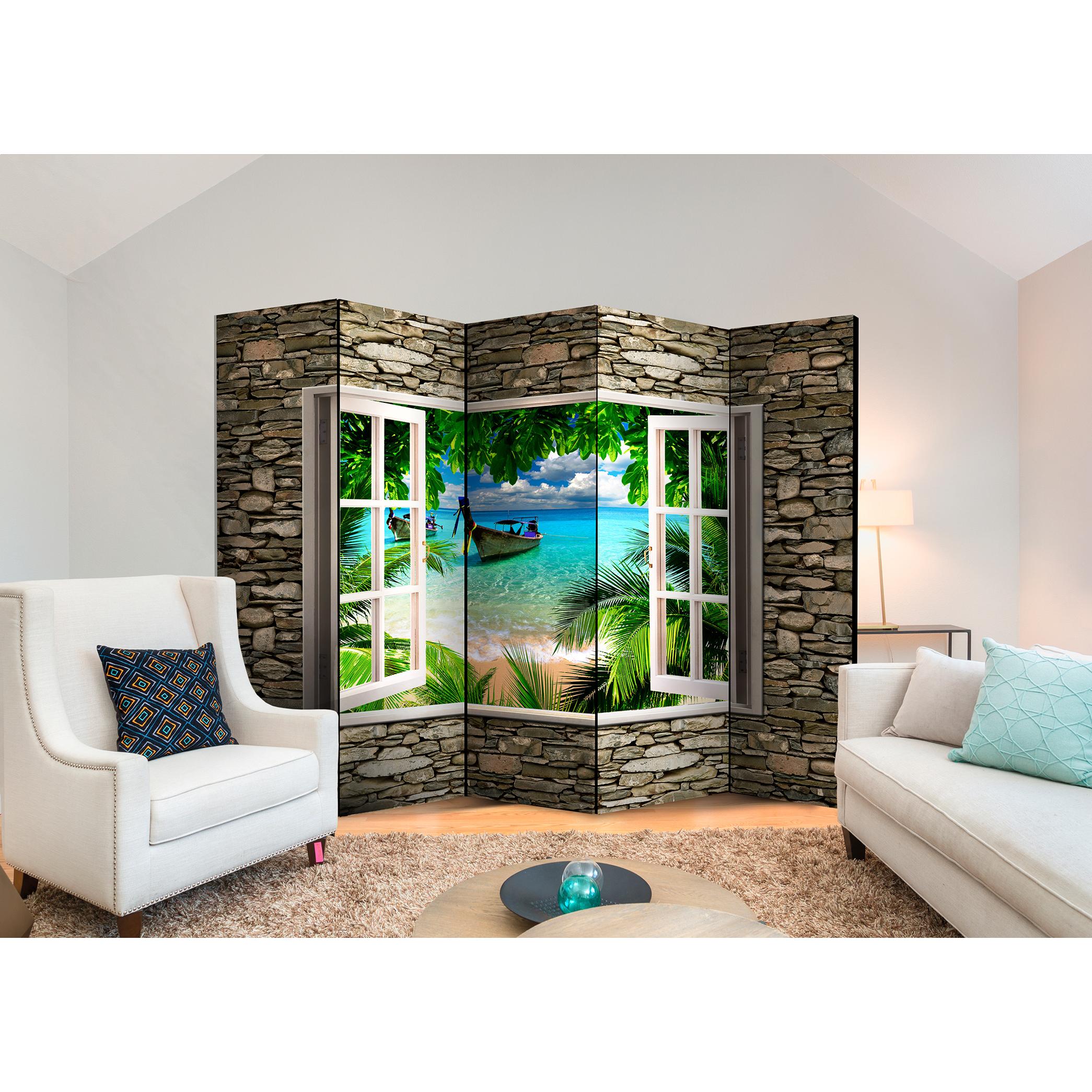 Rumsavdelare Skärmvägg Arkiio Tropical Beach II 225x172 cm
