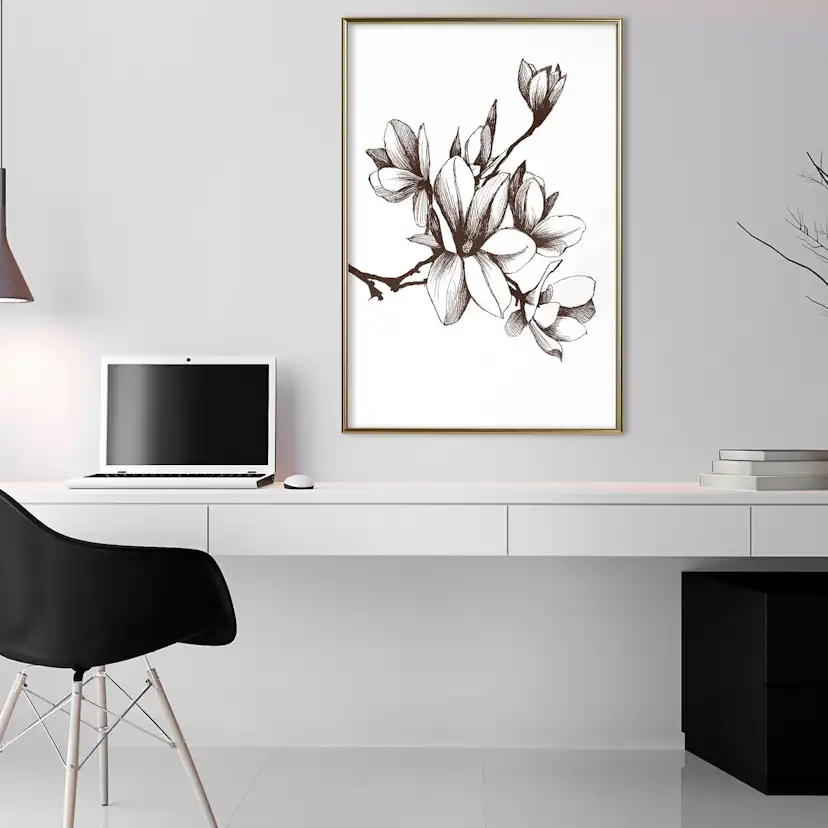Poster Artgeist Affisch Renaissance Magnolias