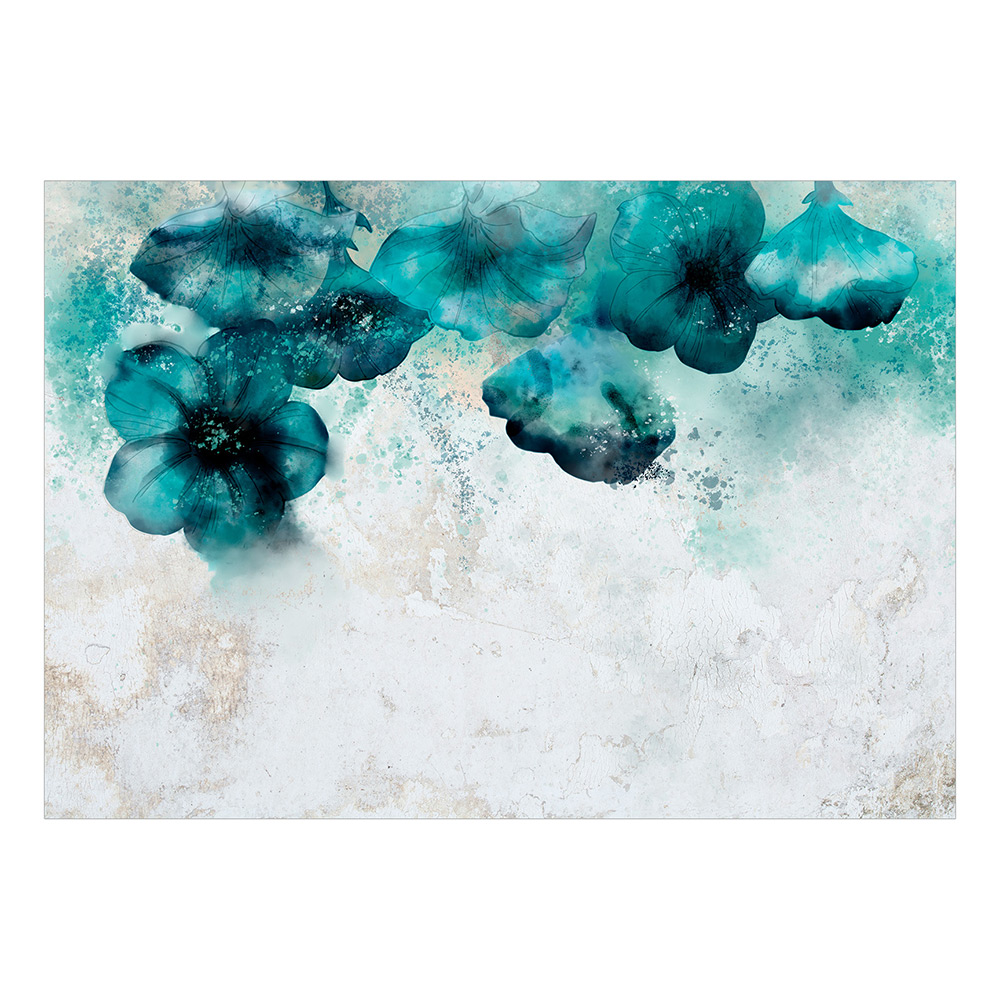 Fototapet Arkiio Självhäftande Blue Poppies