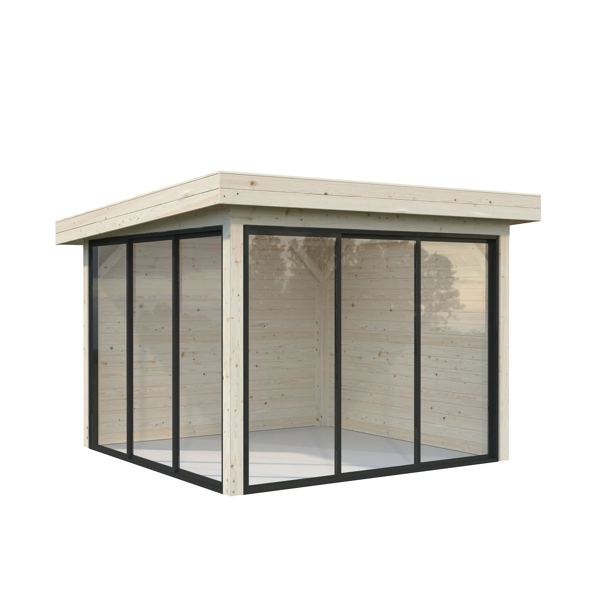 Lenna 8,3 m2 Set 701 Slide Plus WTDIP Impregnerad transparent