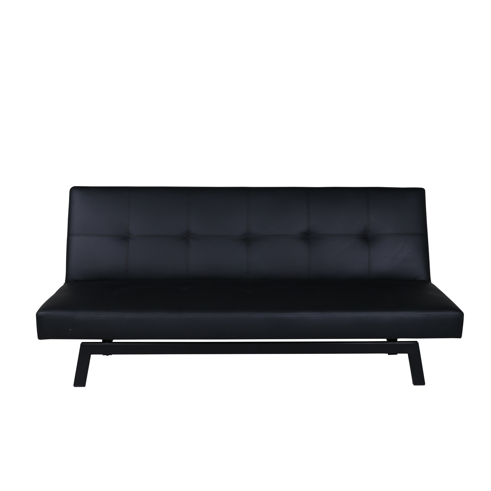 Bäddsoffa Venture Home Bodil Svart Konstläder 2-sitssoffa 180x80x55 cm 1 Sovplats