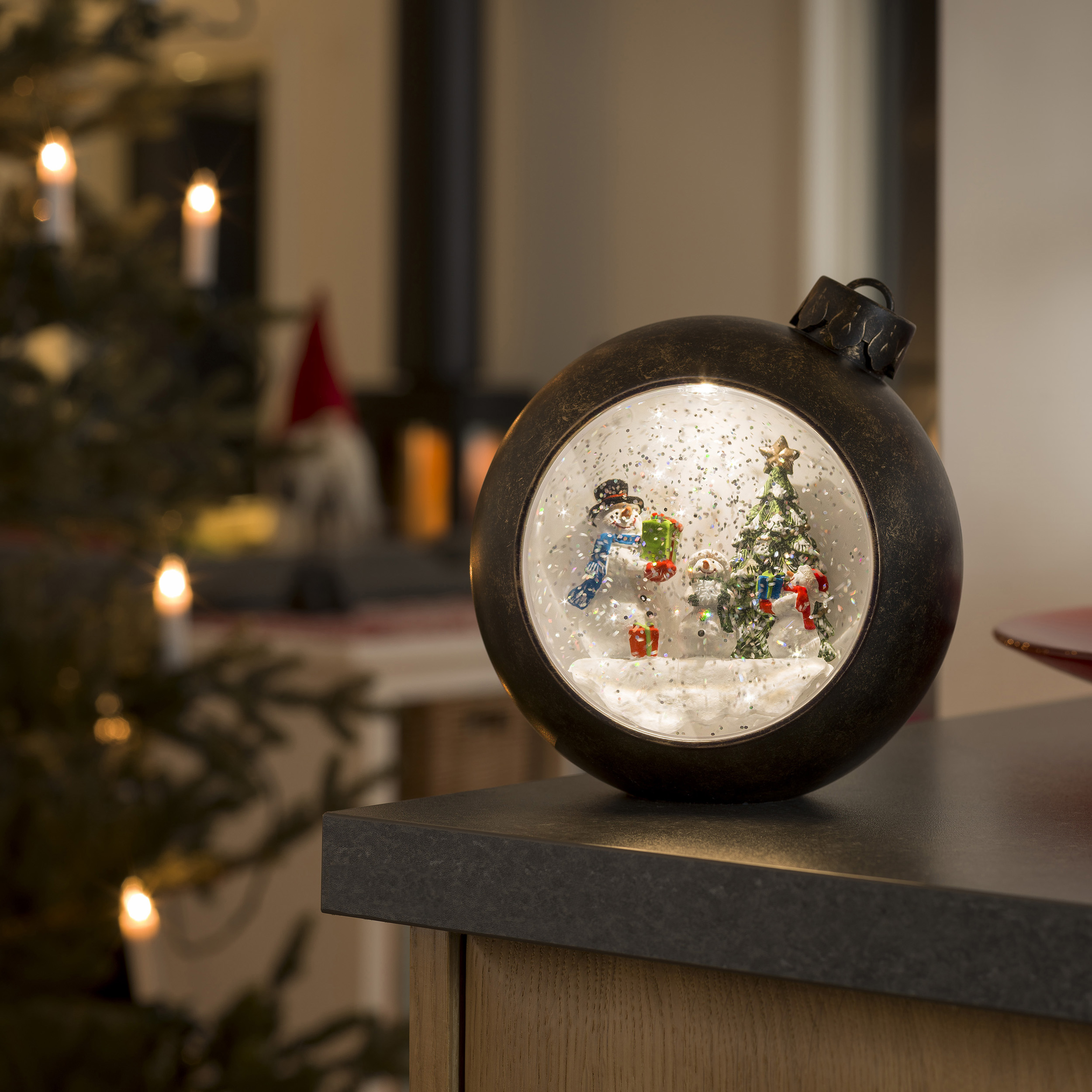 Juldekoration Gnosjö Konstsmide Julgranskula Snögubbar