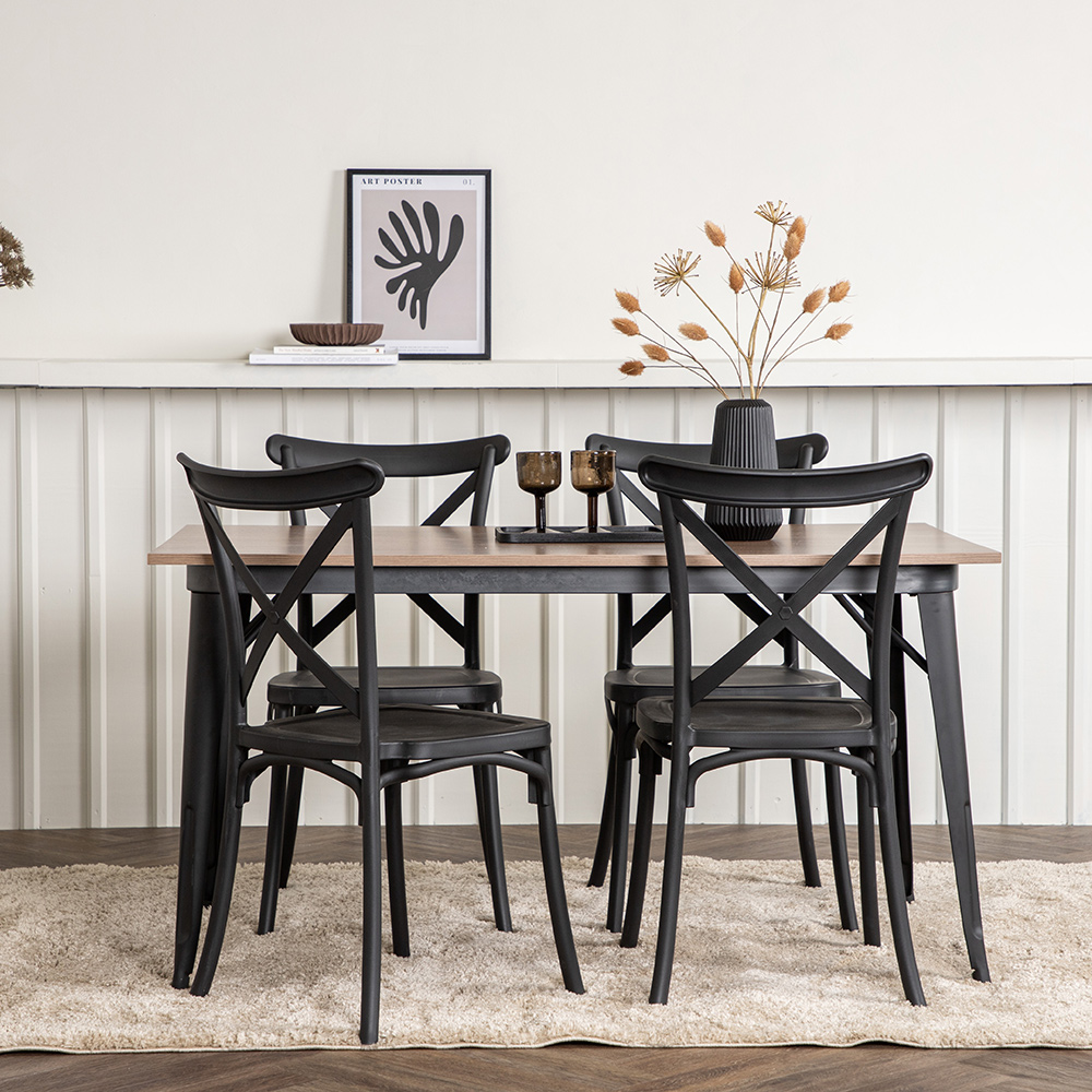 Matgrupp Venture Home Tempe med 4 Crosett Stolar