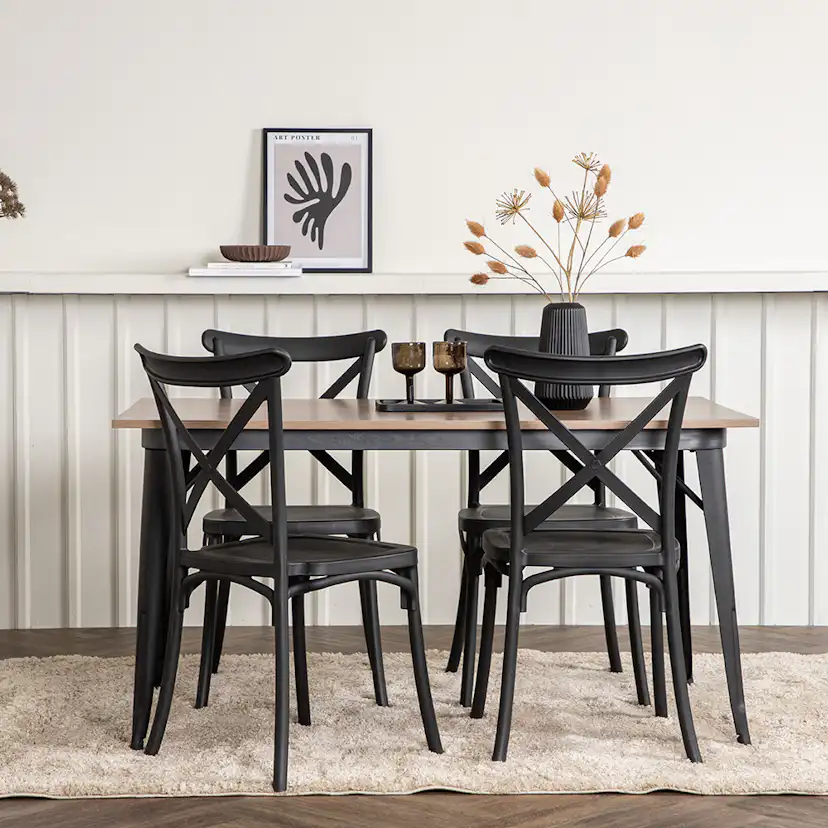 Matgrupp Venture Home Tempe med 4 Crosett Stolar