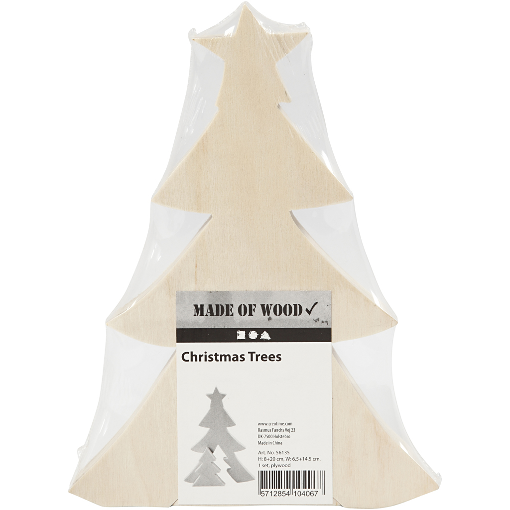 Figurer Creativ Company 2I1 Figur Julgranar 1 Set