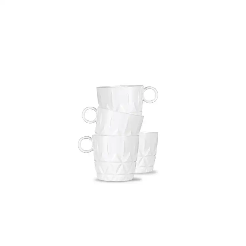 Picknick kaffekopp 4-pack Vit