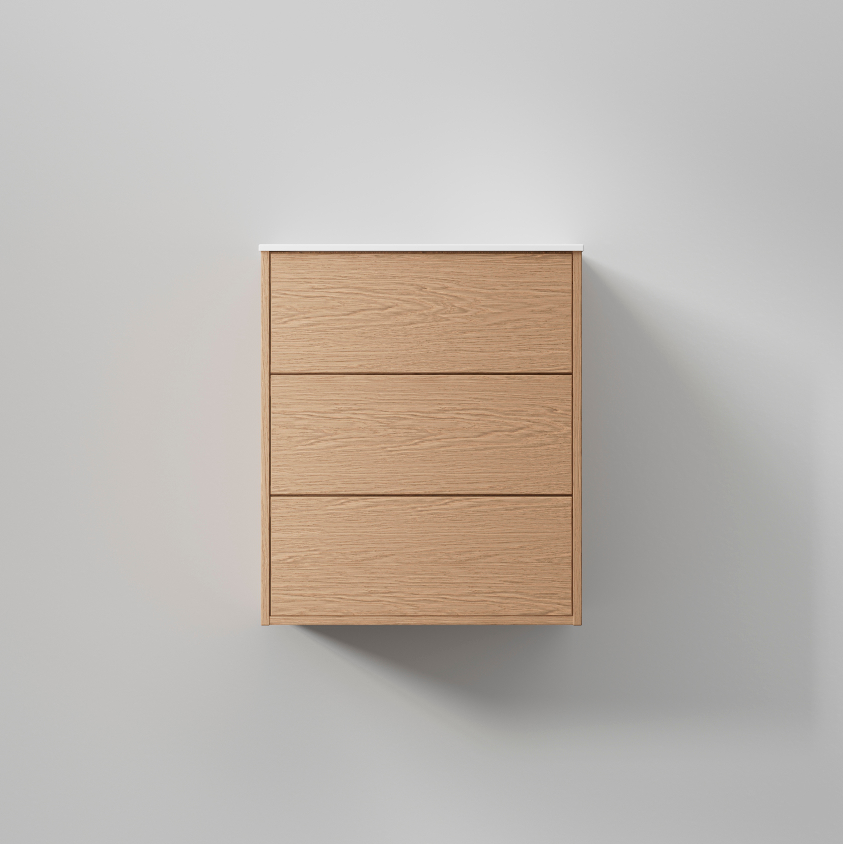 Kommod Terra Solid 60, Natural Oak, 3 Lådor Färg: Natural Oak, Bredd: 600 mm