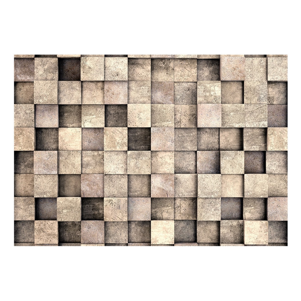 Fototapet Arkiio Självhäftande Beige Squares