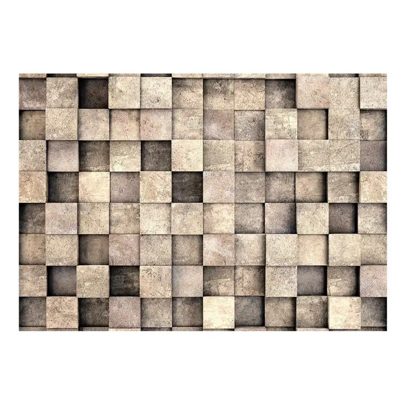 Fototapet Arkiio Självhäftande Beige Squares