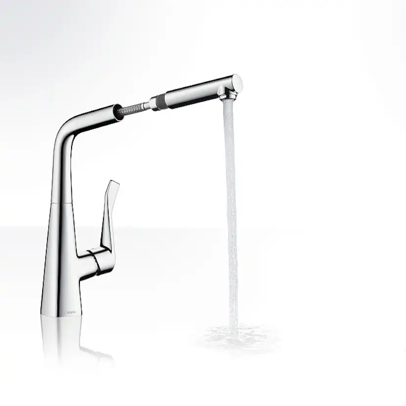 Köksblandare Hansgrohe Metris med Utdragbar Pip
