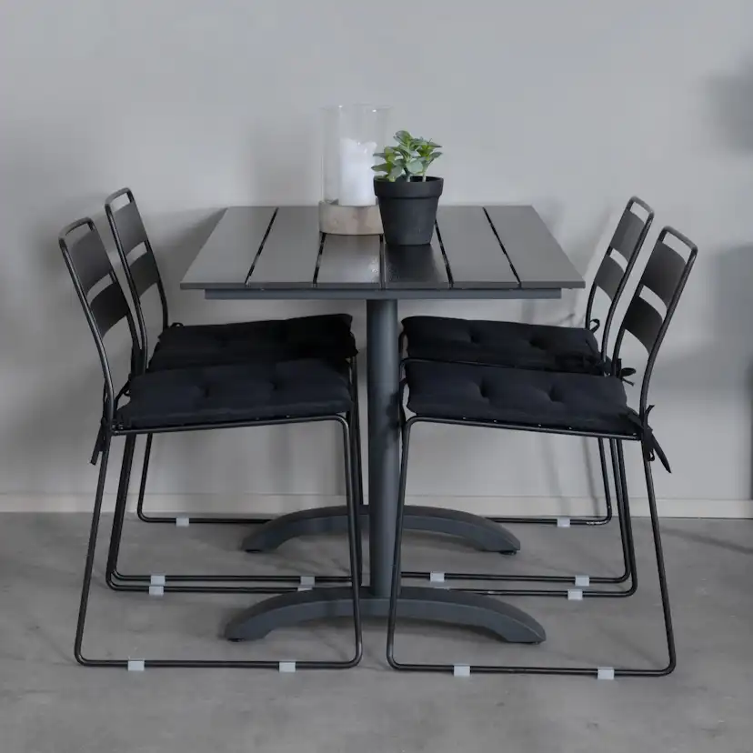 Matgrupp Venture Home Denver med 4 Lina Stolar