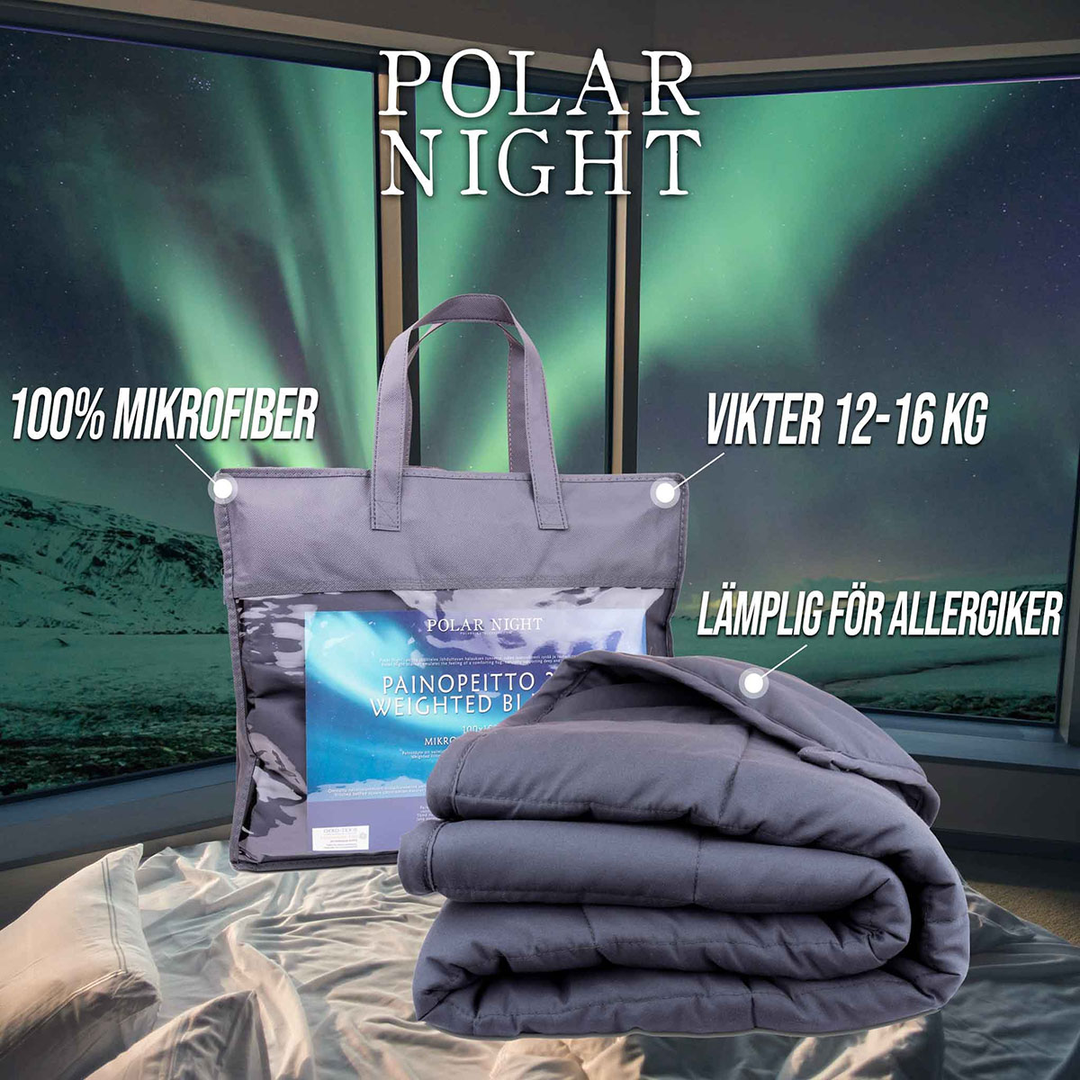 Tyngdtäcke Polar Night Queen 200x220 cm