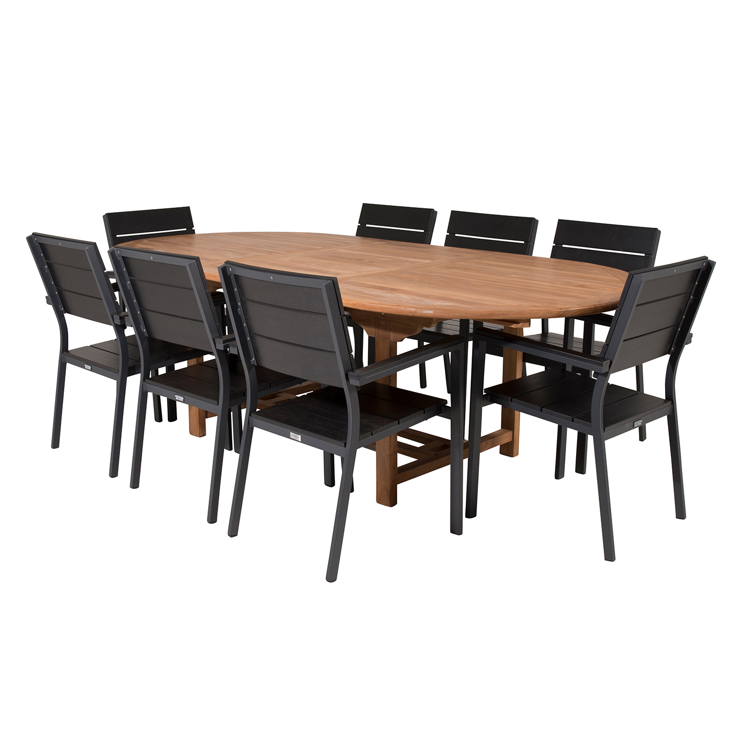 Matgrupp Venture Home Kenya 180-240x120 Teak med 8 Levels Karmstolar