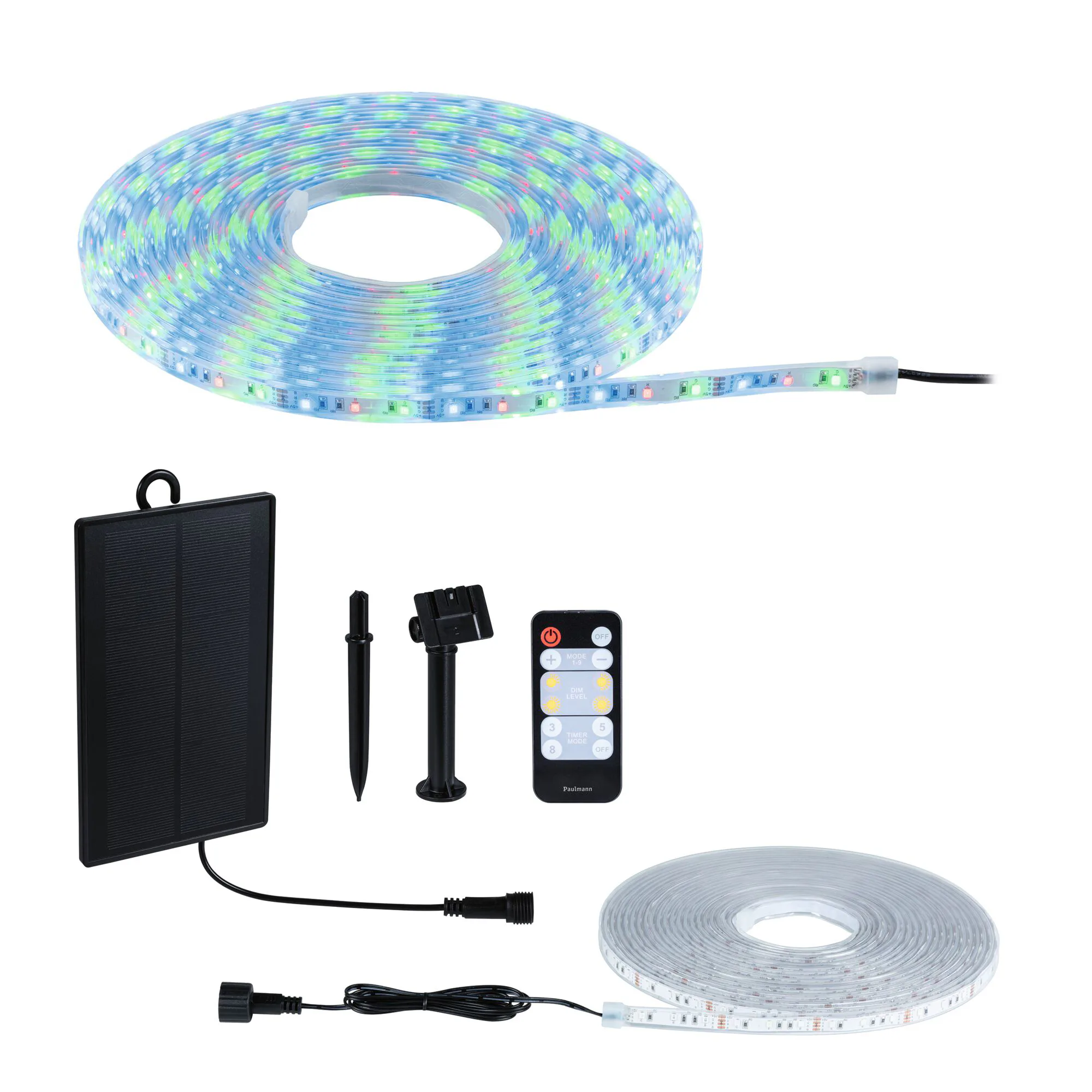 Solcellsljuslinga LED Paulmann MaxLED Ljusstrip inkl. Fjärrkontroll IP44