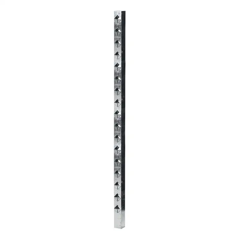 Staketstolpe Öckerö 1770mm varmgalv stål 70x70 Mellan Varmgalvaniserad, Höjd: 1770 mm