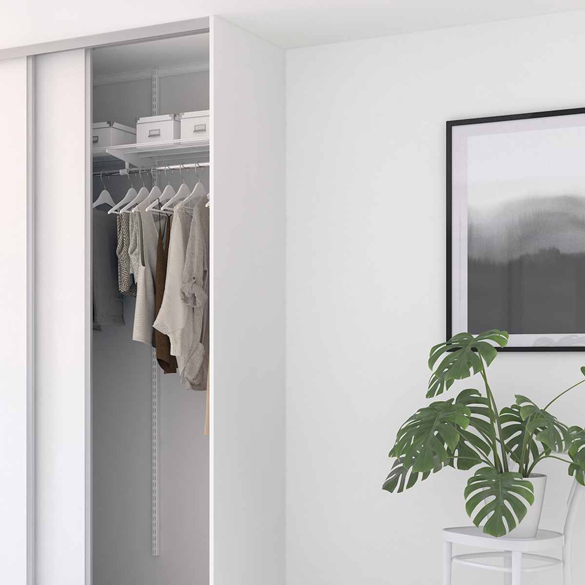 Gavelsida White, H: 2608 mm