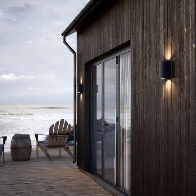 Canto Maxi 2 | Vägglampa | Seaside svart Svart