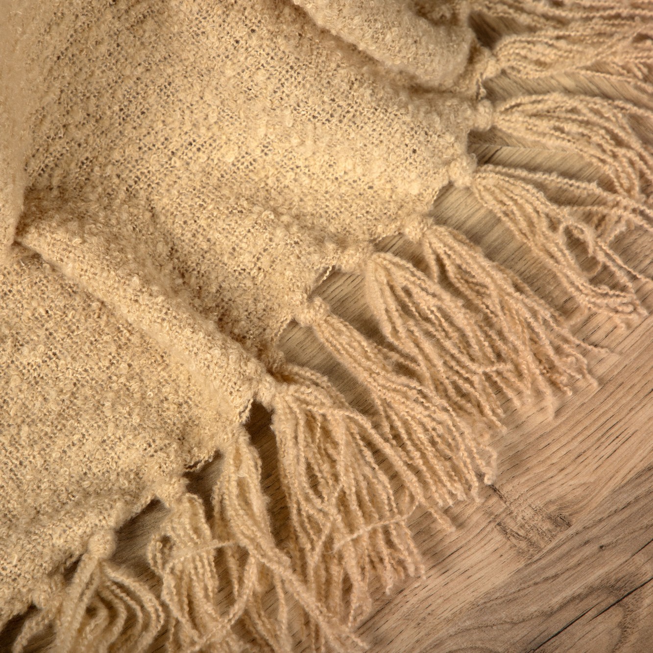 Stanly Throw Polyester - Sand - 130*170 Sand