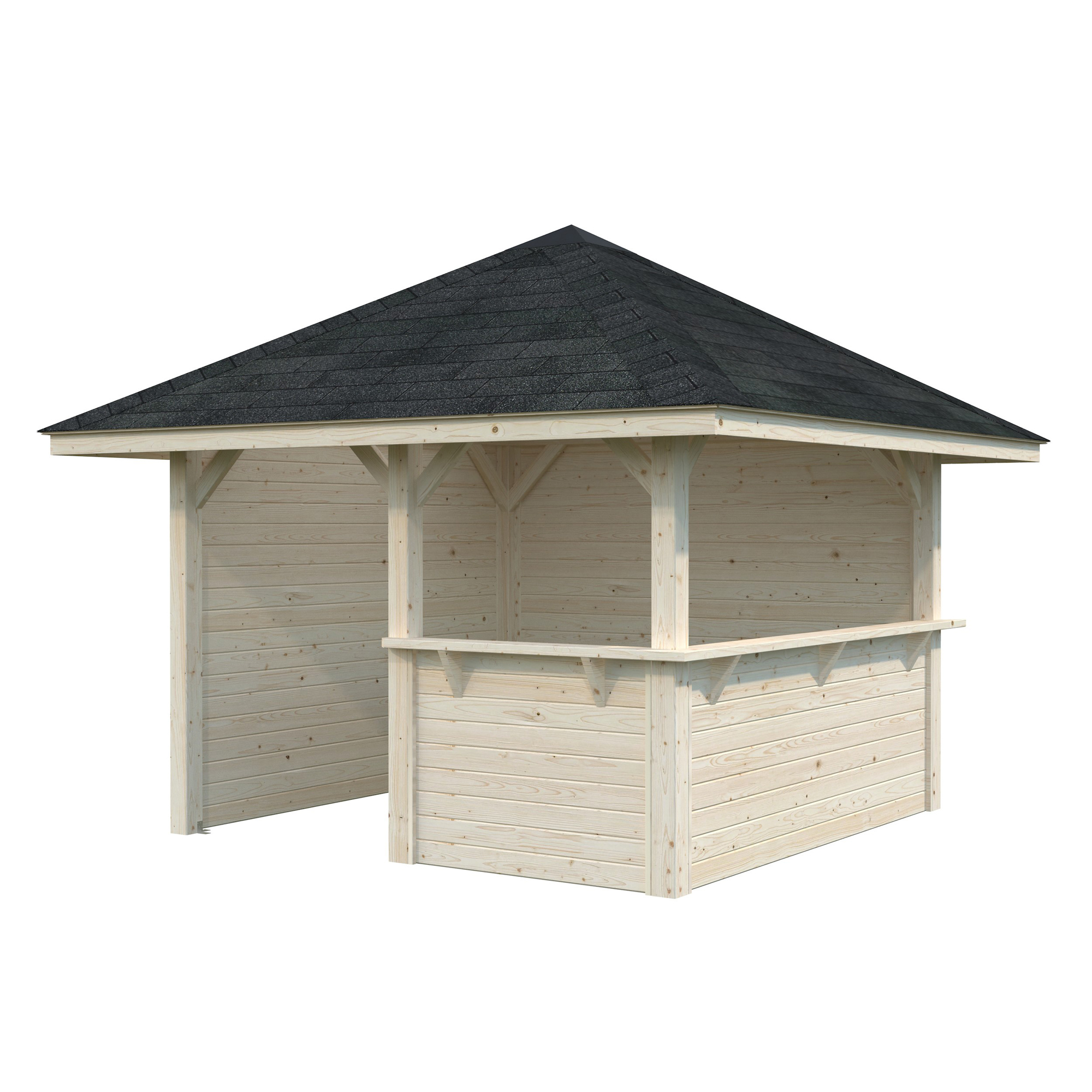 Stuga Palmako Bianca 8,3 m2 Set 3