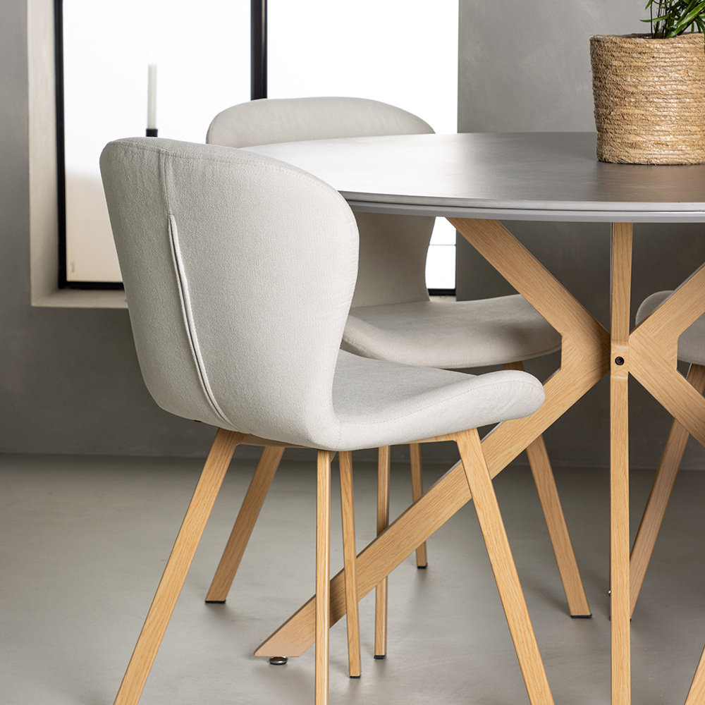 Matgrupp Venture Home Piazza Ø120 cm med 4 st Lilja stolar