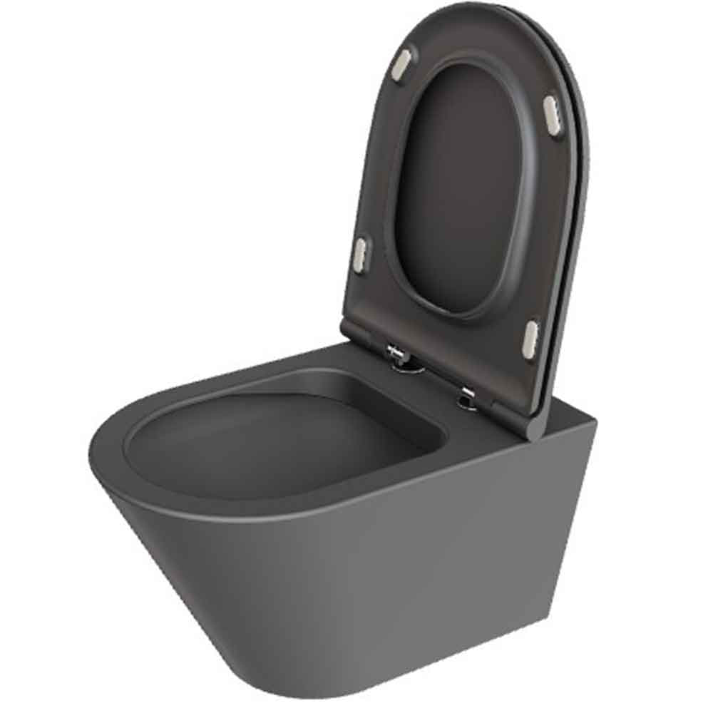 Forma Vägghängd Toalettstol, Anthracite