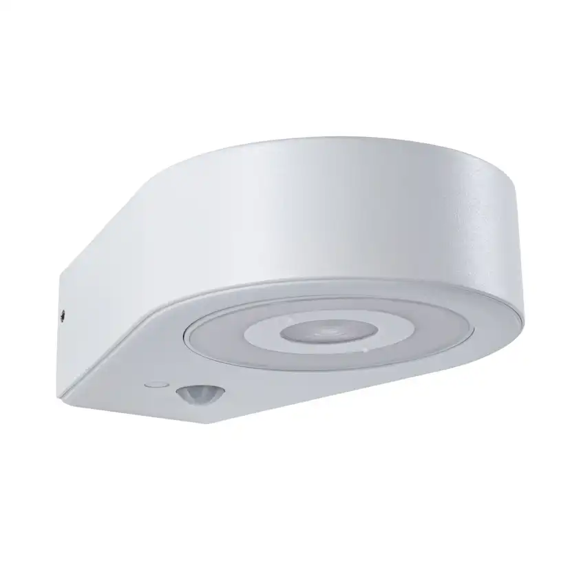 Fasadbelysning LED Paulmann Silma med Skymningsstyrd rörelsedetektor IP44 230V Färg: Vit