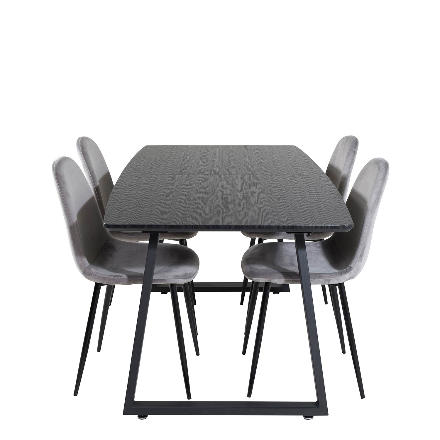 Matgrupp Venture Home Ina med 4 Pobbie Stolar Sammet