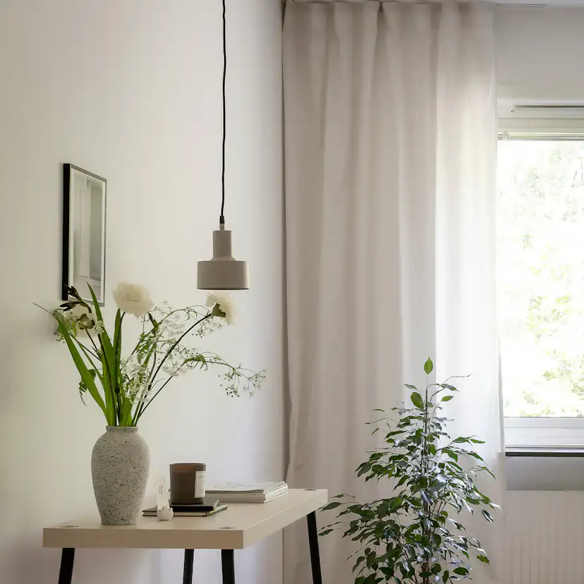 Solo fönsterlampa Matt beige 13cm Beige