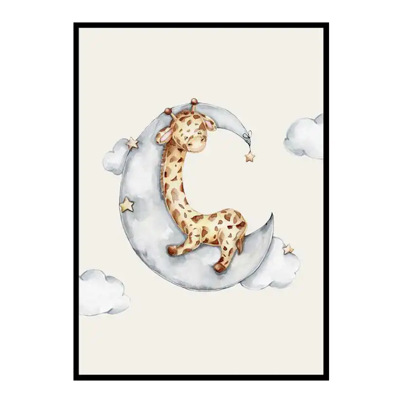 Poster Gallerix Sleeping Giraffe