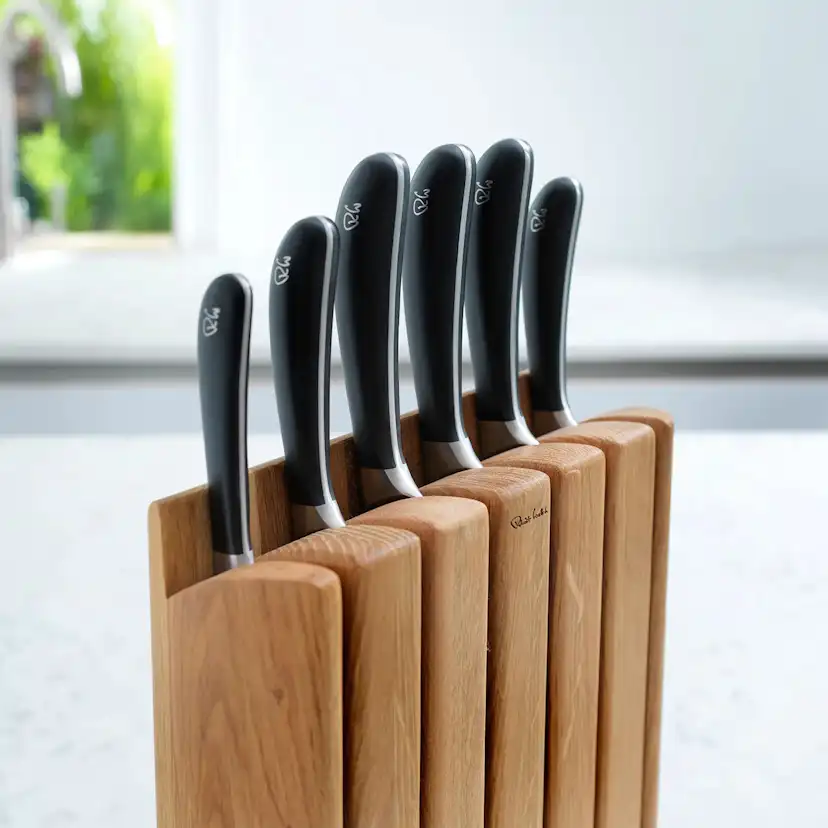 Knivblock Robert Welch Signature Book Oak Set 7 Delar