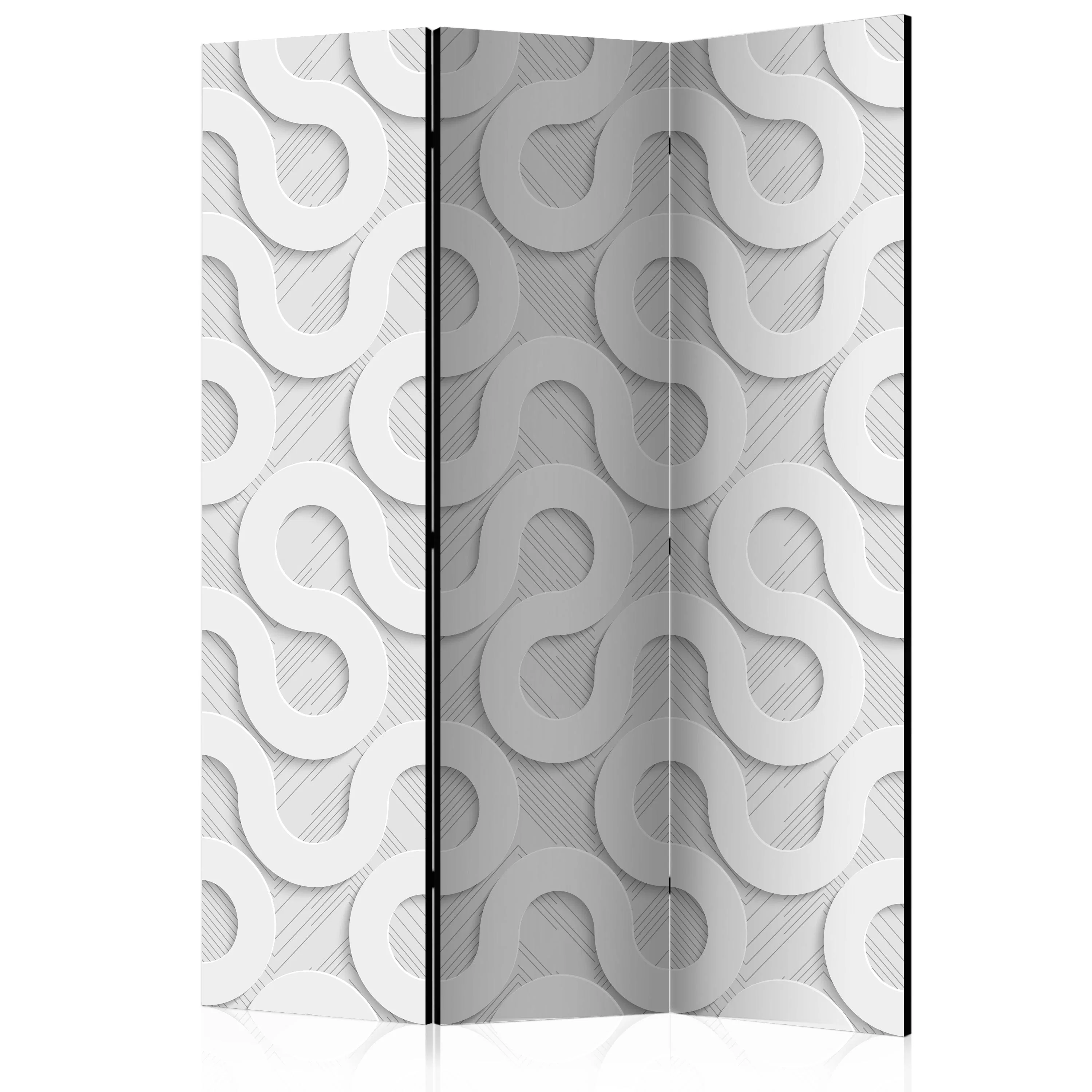 Rumsavdelare Skärmvägg Arkiio Grey Spirals 135x172 cm