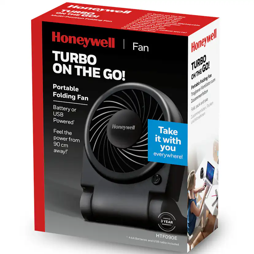 Bordsfläkt Honeywell Portabel Turbo On The Go HTF090E