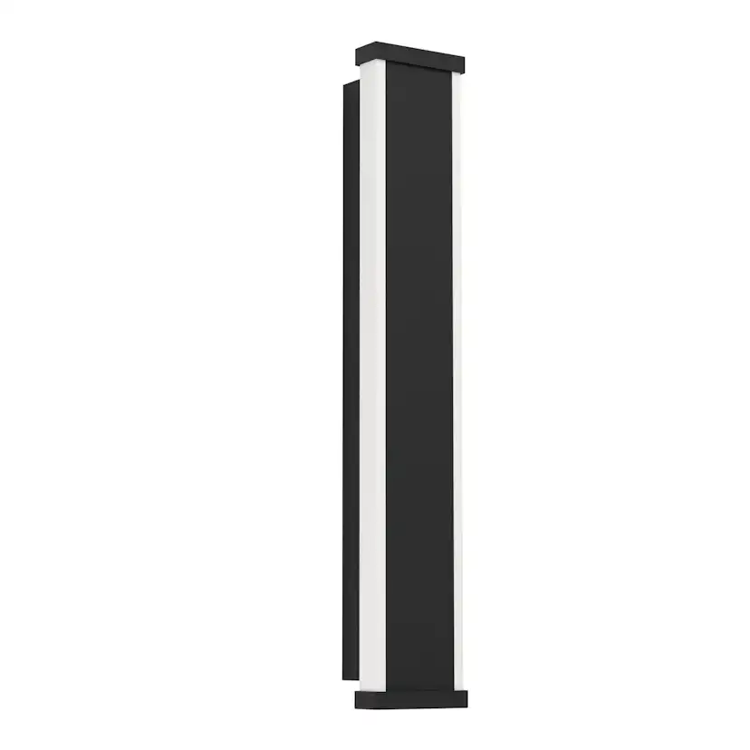 AL-LED-WL/2 L-380 SCHWARZ/WS 'NEVIANO' 380 mm