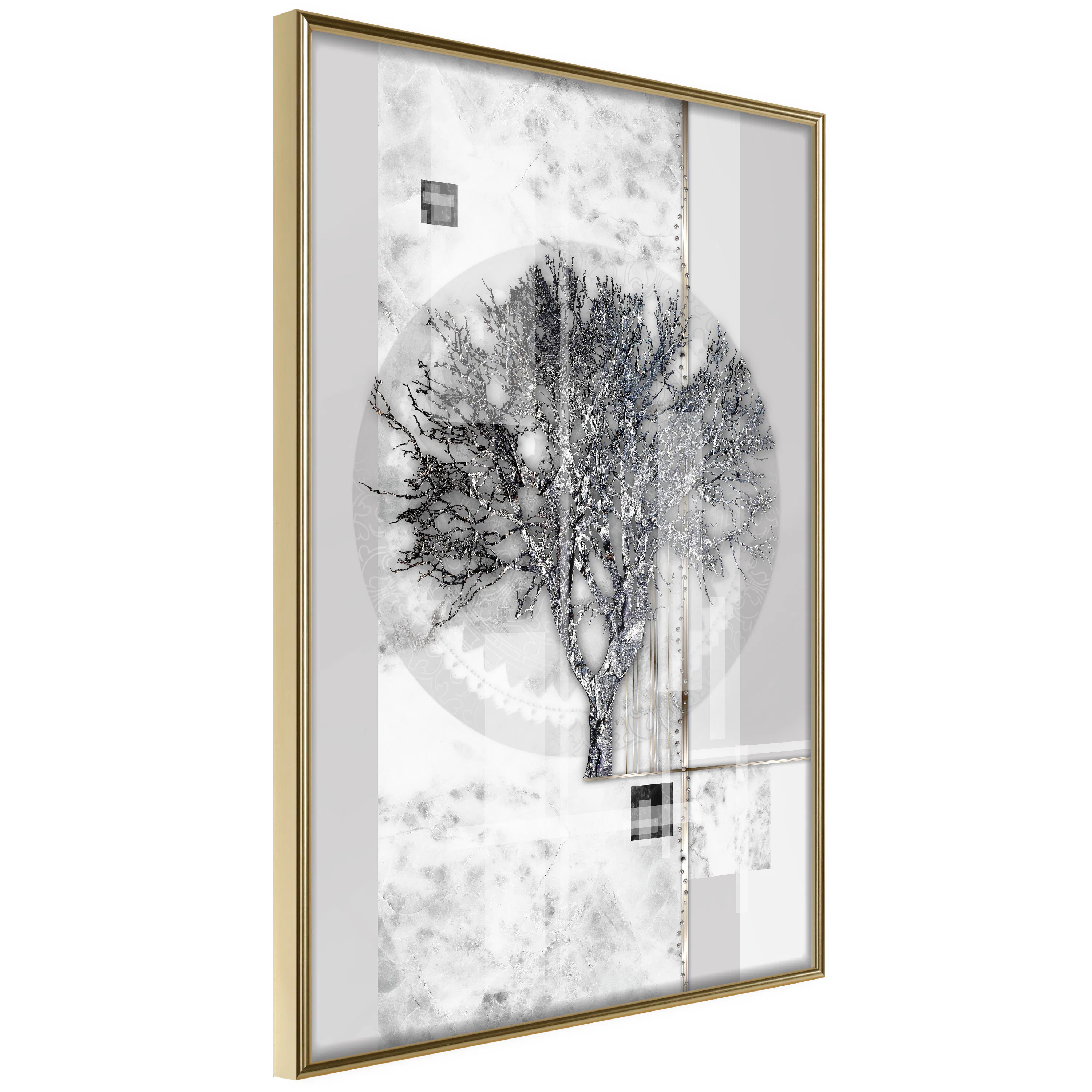Poster Artgeist Affisch Silver Tree